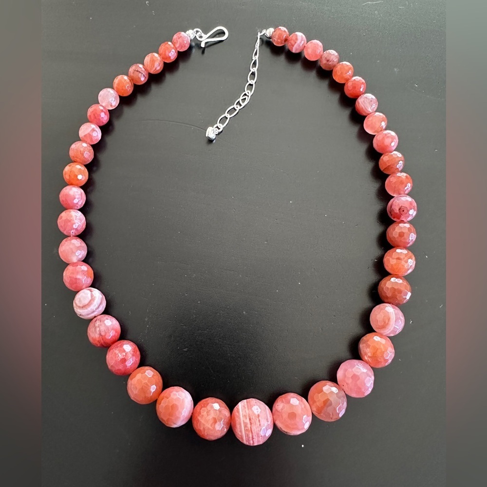 Hessonite faucet bead necklace by Mine Finds Jay King - Picture 11 of 11